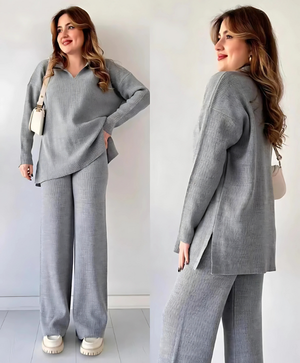 Elara Ribbed Co-Ord Set – Premium