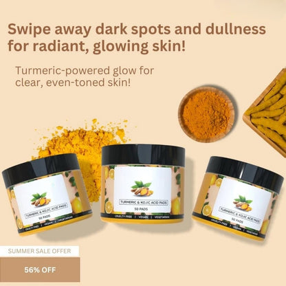 Turmeric & Kojic Acid Cleansing Pads (50 Pads)
