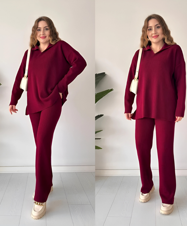Elara Ribbed Co-Ord Set – Premium