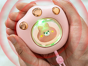 Eco-Friendly Cat Paw Hand Warmer: USB, Reusable & Long-Lasting